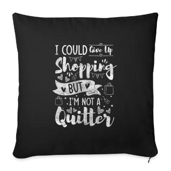 Shopping Money Seeking Shopping Mall - Sofa pillowcase 17,3'' x 17,3'' (45 x 45 cm) - black - Front