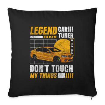 Tuning Motorsport Engine - Sofa pillowcase 17,3'' x 17,3'' (45 x 45 cm) - black - Front