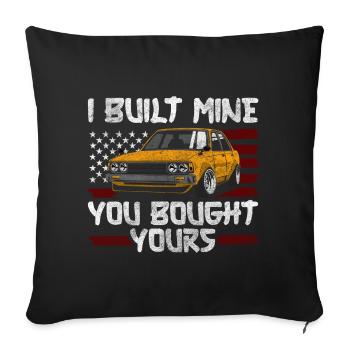 Tuner show garage - Sofa pillowcase 17,3'' x 17,3'' (45 x 45 cm) - black - Front