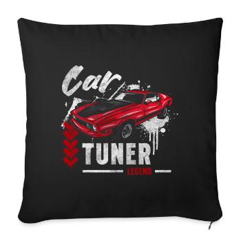 Tuning Mechanic Contest - Sofa pillowcase 17,3'' x 17,3'' (45 x 45 cm) - black - Front
