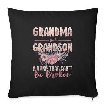 Grandparents Hotel Baby - Sofa pillowcase 17,3'' x 17,3'' (45 x 45 cm) - black - Front