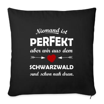 Les garçons de la Forêt-Noire - Housse de coussin décorative 45 x 45 cm - noir - Devant