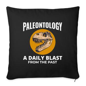Fossil Hunting Paleontology Collector Prehistoric - Sofa pillowcase 17,3'' x 17,3'' (45 x 45 cm) - black - Front