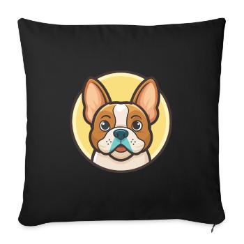 Grand Anglo Francais Blanc Et Orange Dog Breed Pet - Sofa pillowcase 17,3'' x 17,3'' (45 x 45 cm) - black - Front