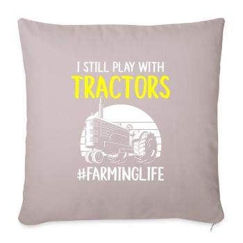 Farmer stable demonstrate protest - Sofa pillowcase 17,3'' x 17,3'' (45 x 45 cm) - light taupe - Front