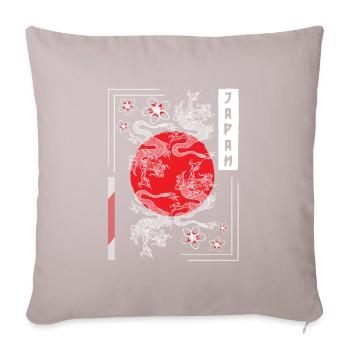 Orient Fighter Drawings Fairy Tales - Sofa pillowcase 17,3'' x 17,3'' (45 x 45 cm) - light taupe - Front