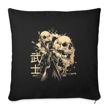 Asia Oriental Legends Time Travel - Sofa pillowcase 17,3'' x 17,3'' (45 x 45 cm) - black - Front