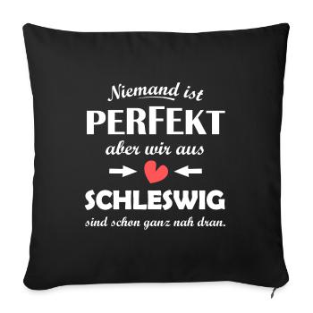 Chez soi dans le Schleswig - Housse de coussin décorative 45 x 45 cm - noir - Devant
