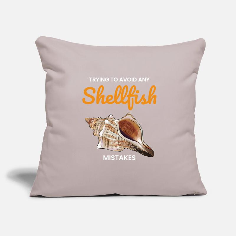 Conch Seashells Collector Beachcomber Shellfish Sofa pillowcase 17,3'' x 17,3'' (45 x 45 cm)