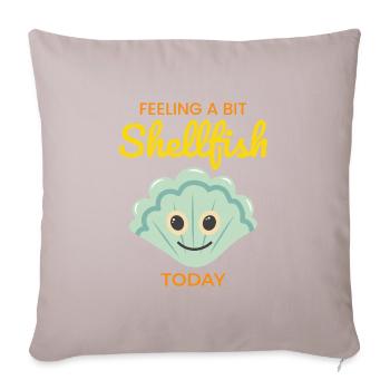 Scallop Seashells Collector Beachcomber Shellfish - Sofa pillowcase 17,3'' x 17,3'' (45 x 45 cm) - light taupe - Front