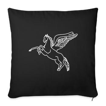Pegasus lineart - Sofakissenbezug 45 x 45 cm - Schwarz - Vorne