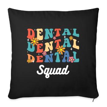 Teeth Specialist Jaw - Sofa pillowcase 17,3'' x 17,3'' (45 x 45 cm) - black - Front