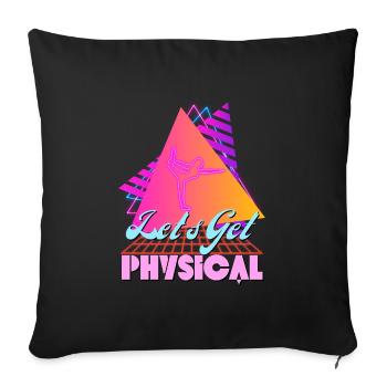 Let's Get Physical For A Fitness 80's - Housse de coussin décorative 45 x 45 cm - noir - Devant