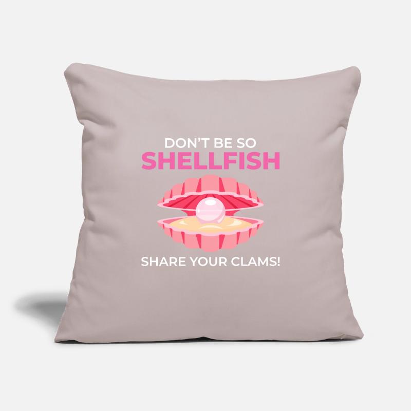 Clam Shell Seashells Collector Beachcomber Sofa pillowcase 17,3'' x 17,3'' (45 x 45 cm)