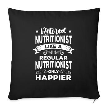 Nutrition Fitness Gym Dream Figure - Sofa pillowcase 17,3'' x 17,3'' (45 x 45 cm) - black - Front