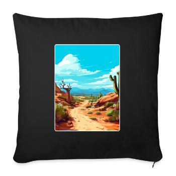 Jujuy Argentina Travel Poster Souvenir Paint WPA - Sofa pillowcase 17,3'' x 17,3'' (45 x 45 cm) - black - Front