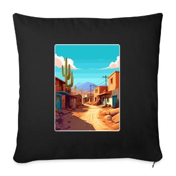 Jujuy Argentina Travel Poster Souvenir Paint WPA - Sofa pillowcase 17,3'' x 17,3'' (45 x 45 cm) - black - Front