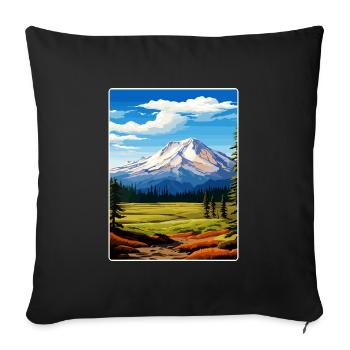 Lassen Volcanic National Park California Travel - Sofa pillowcase 17,3'' x 17,3'' (45 x 45 cm) - black - Front