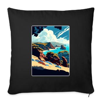 Channel Islands National Park California Travel - Sofa pillowcase 17,3'' x 17,3'' (45 x 45 cm) - black - Front