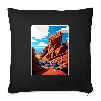 Red Rocks Park Und Amphitheater Colorado Reisen - Sofakissenbezug 45 x 45 cm - Schwarz - Vorne
