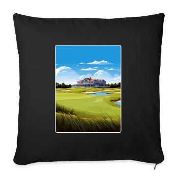 Kiawah Island Golf Club Reiseposter Souvenir WPA - Sofakissenbezug 45 x 45 cm - Schwarz - Vorne