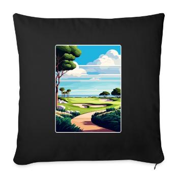 Pelican Hill Golf Club Reiseposter Souvenir WPA - Sofakissenbezug 45 x 45 cm - Schwarz - Vorne
