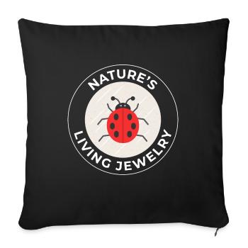Ladybugs Insect Collector Entomology Entomologist - Sofa pillowcase 17,3'' x 17,3'' (45 x 45 cm) - black - Front