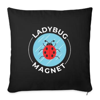 Ladybugs Insect Collector Entomology Entomologist - Sofa pillowcase 17,3'' x 17,3'' (45 x 45 cm) - black - Front