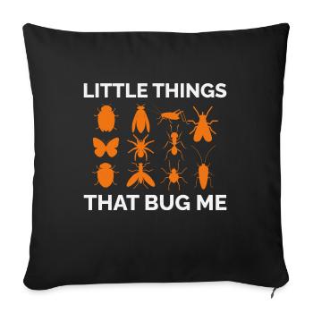 Insect Collector Entomology Entomologist Bug Lover - Sofa pillowcase 17,3'' x 17,3'' (45 x 45 cm) - black - Front