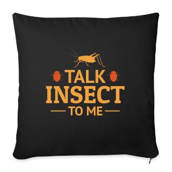 Insect Collector Entomology Entomologist Bug Lover - Sofa pillowcase 17,3'' x 17,3'' (45 x 45 cm) - black - Front