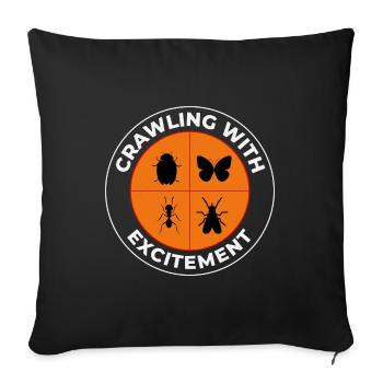Insect Collector Entomology Entomologist Bug Lover - Sofa pillowcase 17,3'' x 17,3'' (45 x 45 cm) - black - Front