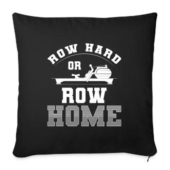 Rowing Training - Sofa pillowcase 17,3'' x 17,3'' (45 x 45 cm) - black - Front