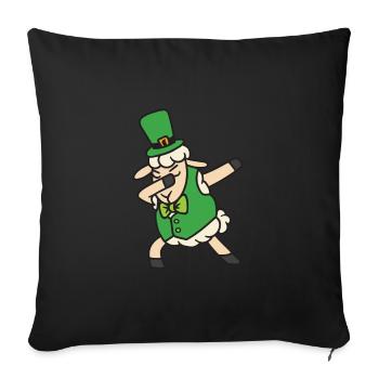 Sheep Dab Dabbing Dance Hip Hop St Patrick's Day - Sofa pillowcase 17,3'' x 17,3'' (45 x 45 cm) - black - Front