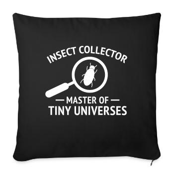 Insect Collector Entomology Entomologist Bug Lover - Sofa pillowcase 17,3'' x 17,3'' (45 x 45 cm) - black - Front