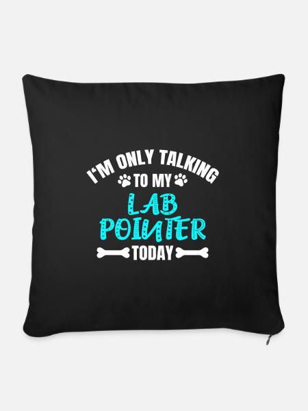 Lab Pointer - Sofakissenbezug 45 x 45 cm - Schwarz