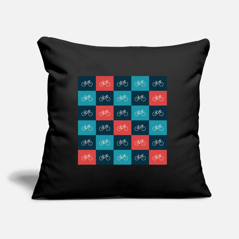 Vibrant Bicycle Pattern Artwork Sofa pillowcase 17,3'' x 17,3'' (45 x 45 cm)