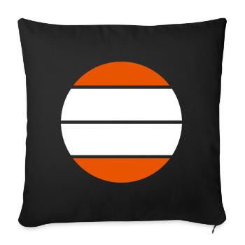 Sandwich - Sofakissenbezug 45 x 45 cm - Schwarz - Vorne