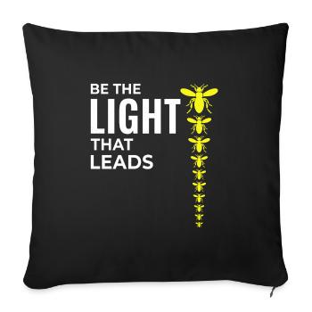 Lucioles Firefly Lightning Bug Insect Collector - Housse de coussin décorative 45 x 45 cm - noir - Devant