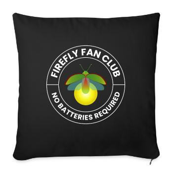 Lucioles Firefly Lightning Bug Insect Collector - Housse de coussin décorative 45 x 45 cm - noir - Devant