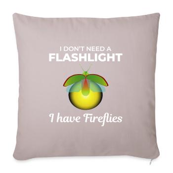 Lucioles Firefly Lightning Bug Insect Collector - Housse de coussin décorative 45 x 45 cm - taupe clair - Devant