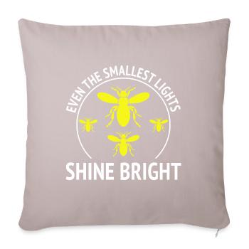 Lucioles Firefly Lightning Bug Insect Collector - Housse de coussin décorative 45 x 45 cm - taupe clair - Devant