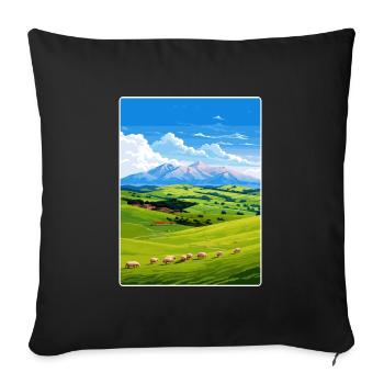 Gran Sasso Monti Della Nationalpark Reisen - Sofakissenbezug 45 x 45 cm - Schwarz - Vorne