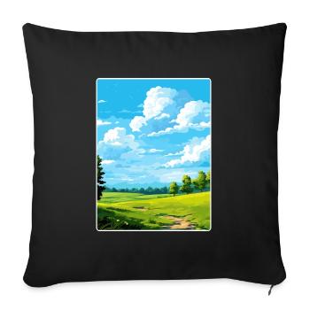 Altmühlsee Allemagne Affiche de voyage Peinture souvenir WP - Housse de coussin décorative 45 x 45 cm - noir - Devant