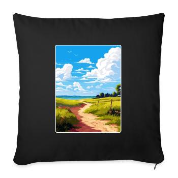 Dahme Heideseen Deutschland Reiseposter Souvenir WPA - Sofakissenbezug 45 x 45 cm - Schwarz - Vorne