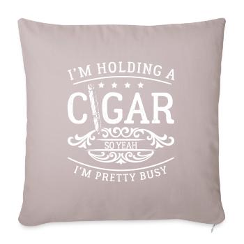 Cigar Cuba Connoisseur - Sofa pillowcase 17,3'' x 17,3'' (45 x 45 cm) - light taupe - Front
