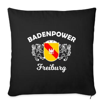 The power from Freiburg - Sofa pillowcase 17,3'' x 17,3'' (45 x 45 cm) - black - Front