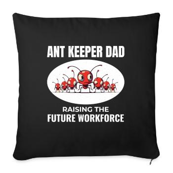 Ant Keeper Dad Entomologist Insect Collector - Sofa pillowcase 17,3'' x 17,3'' (45 x 45 cm) - black - Front