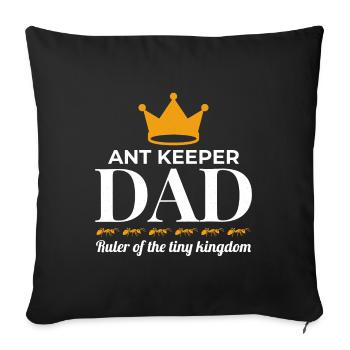 Ant Keeper Dad Entomologist Insect Collector - Sofa pillowcase 17,3'' x 17,3'' (45 x 45 cm) - black - Front