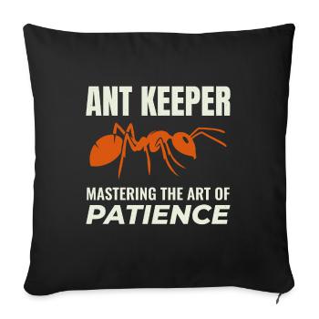 Ant Keeper Ant Lover Entomologist Insect Collector - Sofa pillowcase 17,3'' x 17,3'' (45 x 45 cm) - black - Front