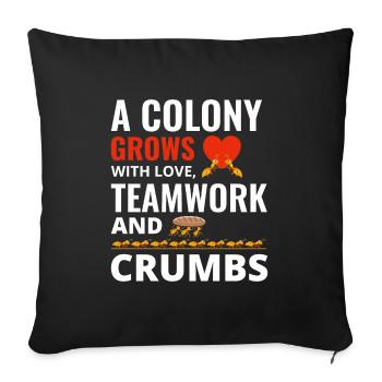Ant Keeper Ant Lover Entomologist Insect Collector - Sofa pillowcase 17,3'' x 17,3'' (45 x 45 cm) - black - Front